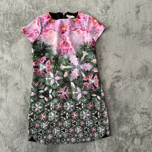 Ted Baker Windermere Floral Tunic Dress Short Sleeve Women's 1 SMALL 4